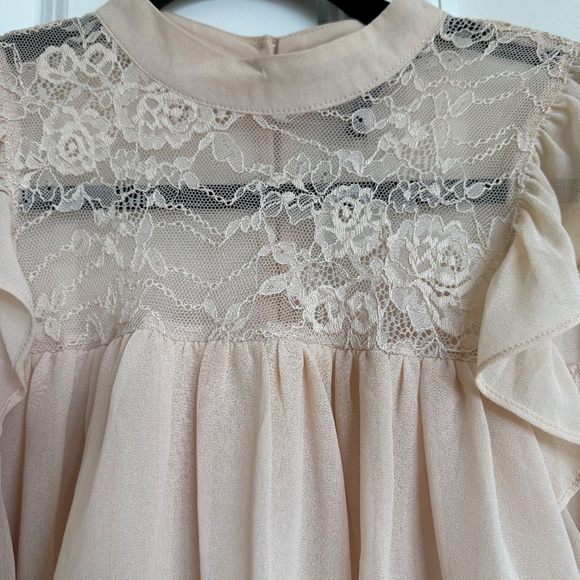 Brown Wide Coated Pants, Talla S - Picture 3 of 3